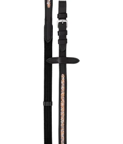 Rênes sangle en cuir gras Crystal Diamond Rênes