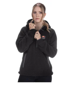 New Sweat à capuche en sherpa Cassy Femme Vestes Sweat, Vestes Polaire & Hoodies