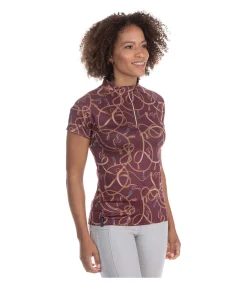 Hot T-shirt fonctionnel zippé Callie Femme T-Shirts À Manches Courtes