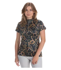 Hot T-shirt fonctionnel zippé Callie Femme T-Shirts À Manches Courtes