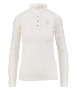 Clearance T-shirt technique de concours à manches longues Jule II Femme Hauts D'Équitation De Concours