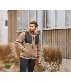 Sale Veste bi-matière avec polaire Teddy homme Ottawa Homme Vestes D'Équitation Homme