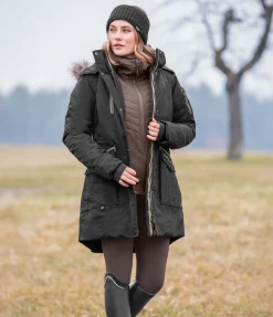 Hot Veste d'équitation bi-matière à capuche Mara Femme Vestes & Manteaux