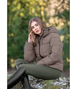 Outlet Veste d'équitation matelassée à capuche Leela II Femme Vestes & Manteaux