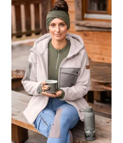 Sale Veste en sherpa à capuche Rockies Femme Vestes Sweat, Vestes Polaire & Hoodies