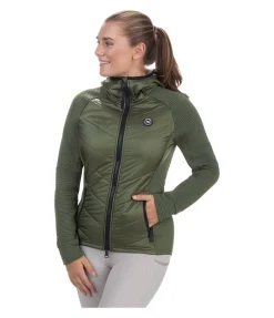 Online Veste stretch bi-matière à capuche Lene Femme Vestes & Manteaux